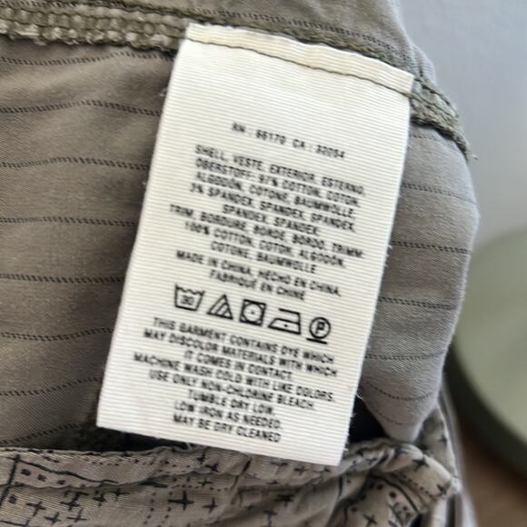 Anthropologie HEI HEI Utility Chino Pants Beachwalk Striped Tan Gray 29 - Picture 6 of 6